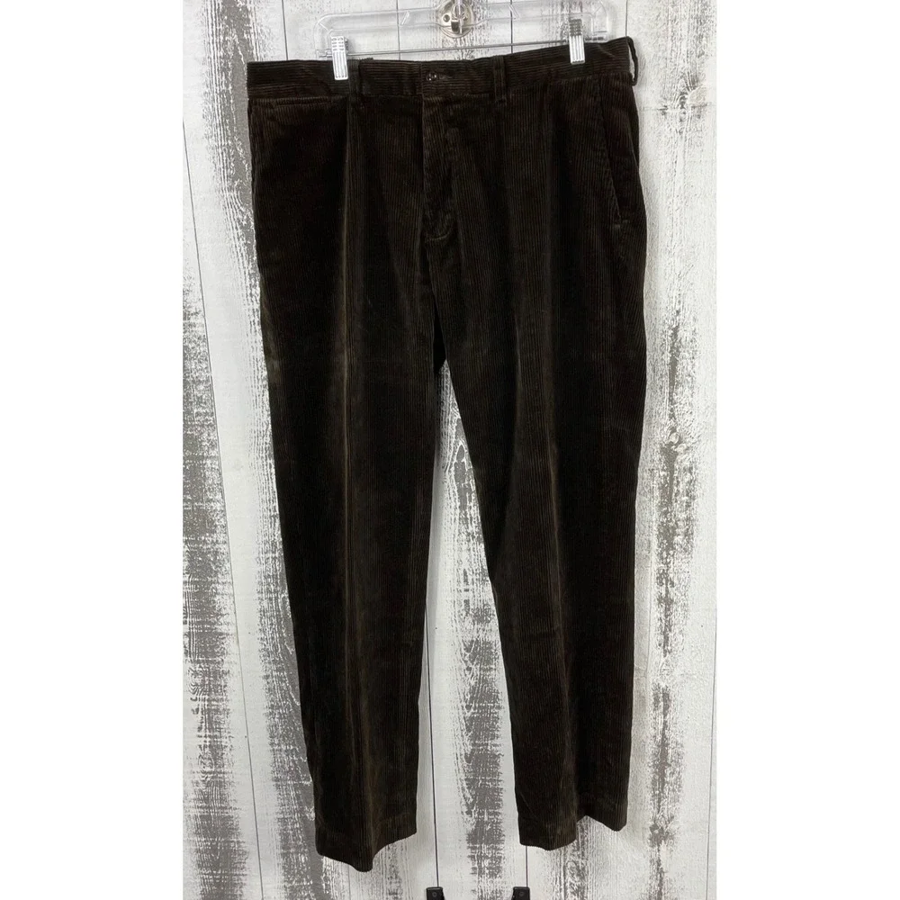 Polo Ralph Lauren Preston Corduroy Pants Brown Straight Leg 36x32